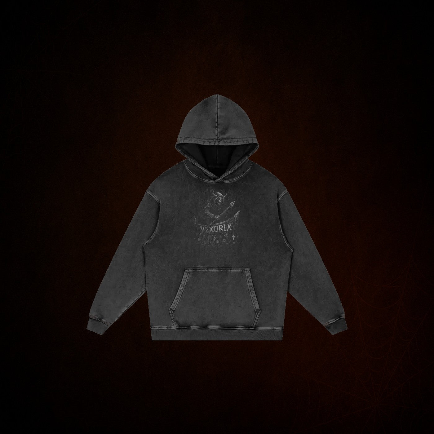 Soul Snow Washed Loose Cotton Hoodie