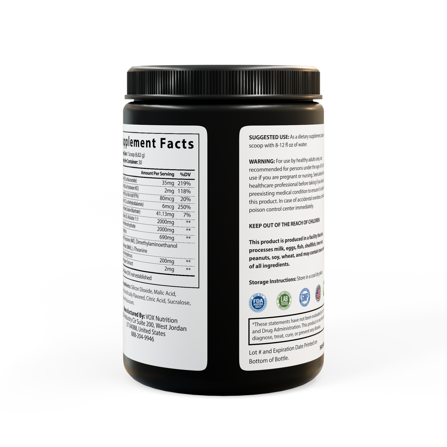 Pre-Workout Supplement, Fruit Punch (204g, 7.1oz)