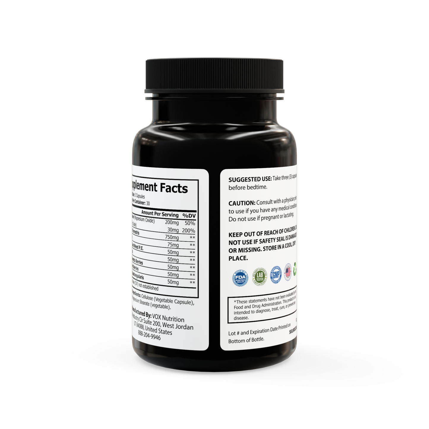 Magnesium Zinc Supplement (90 Capsules)