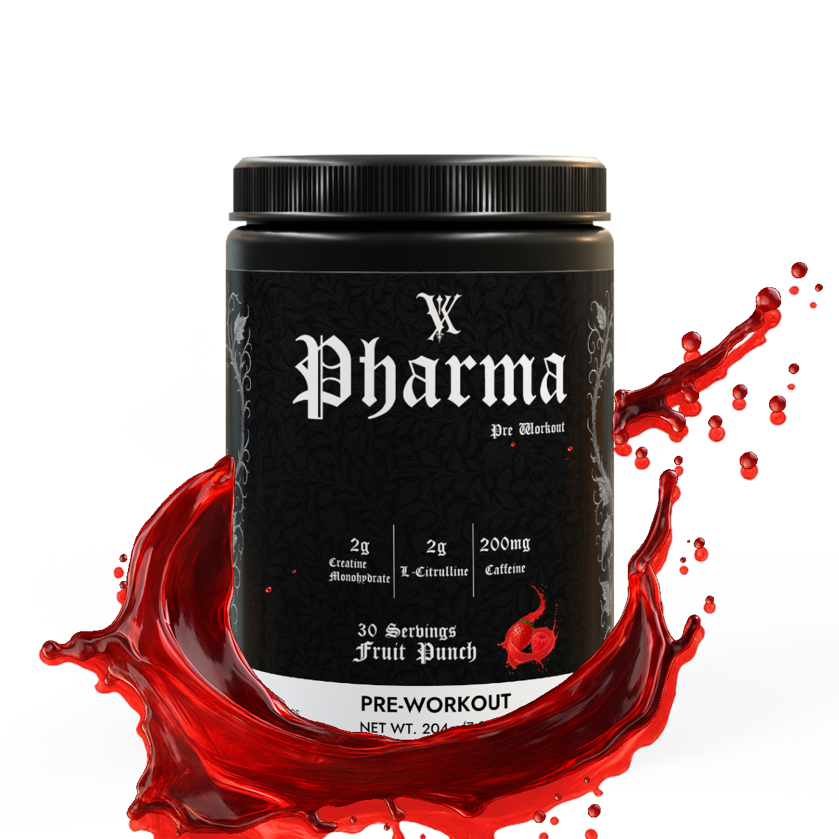Pre-Workout Supplement, Fruit Punch (204g, 7.1oz)