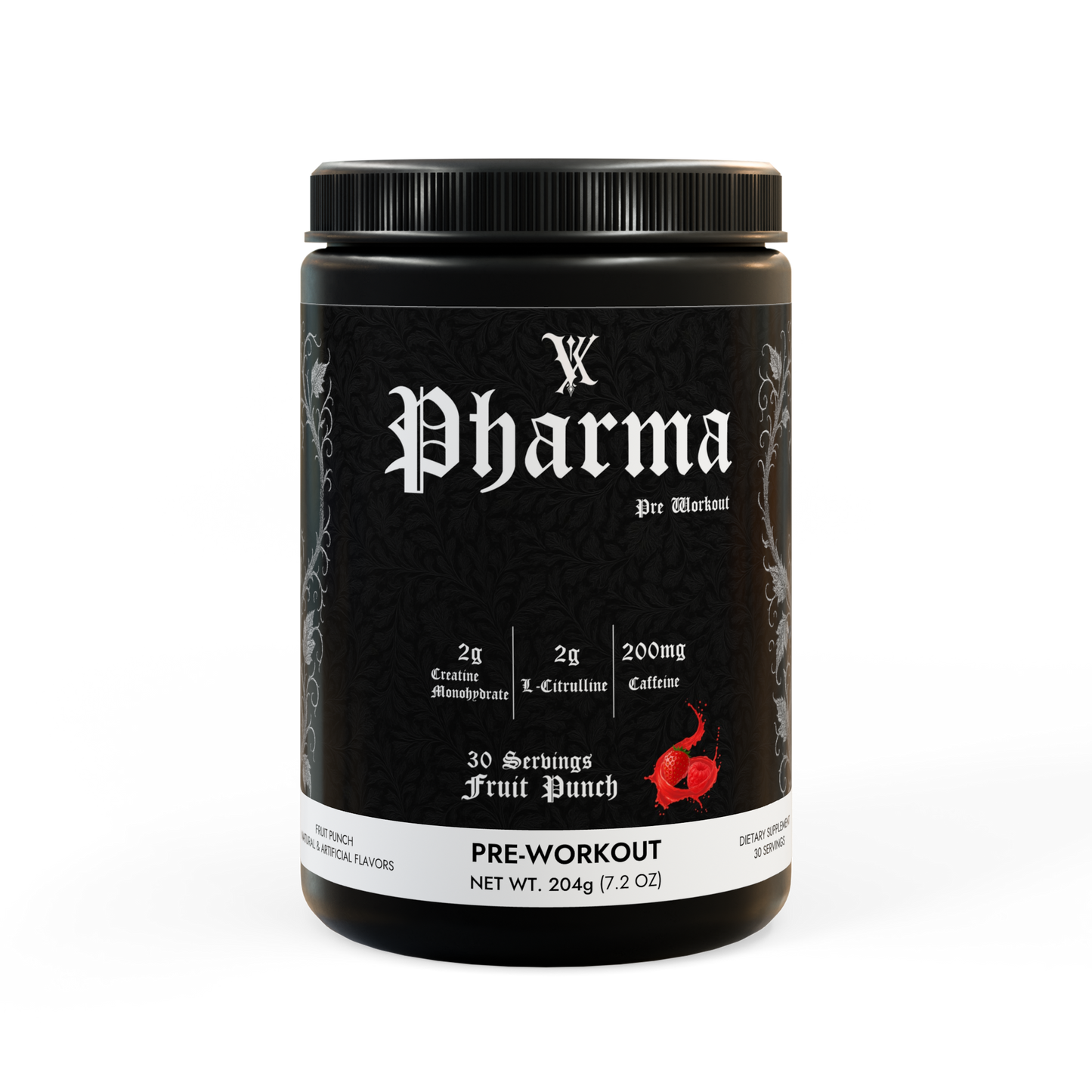 Pre-Workout Supplement, Fruit Punch (204g, 7.1oz)