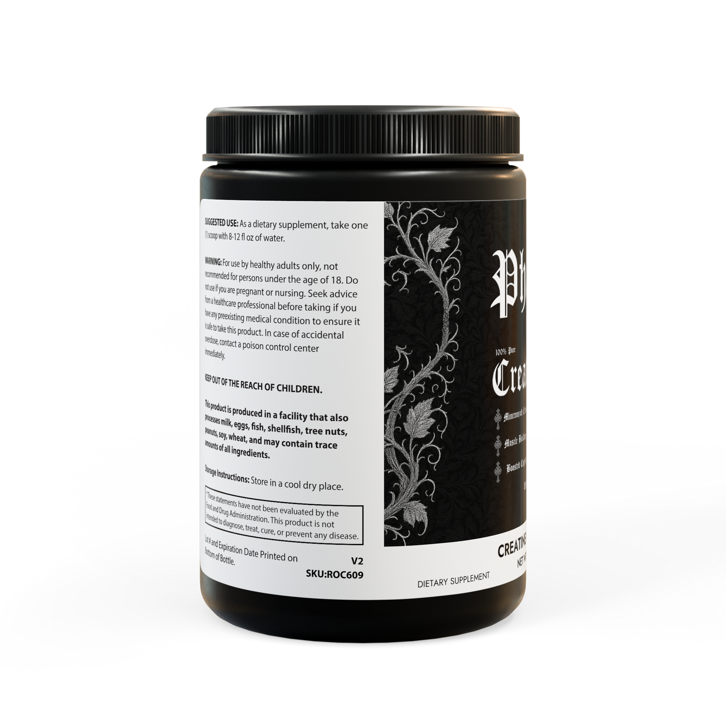 Creatine Monohydrate Supplement (300g, 10.58oz)