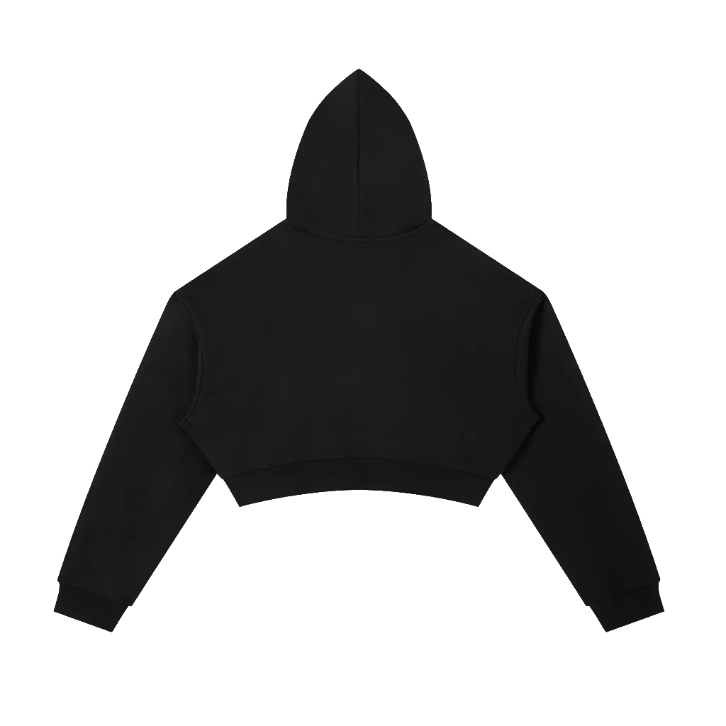 Essential Cropped Zip-Up Hoodie