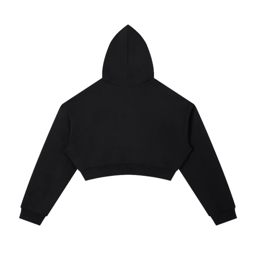 Essential Cropped Zip-Up Hoodie