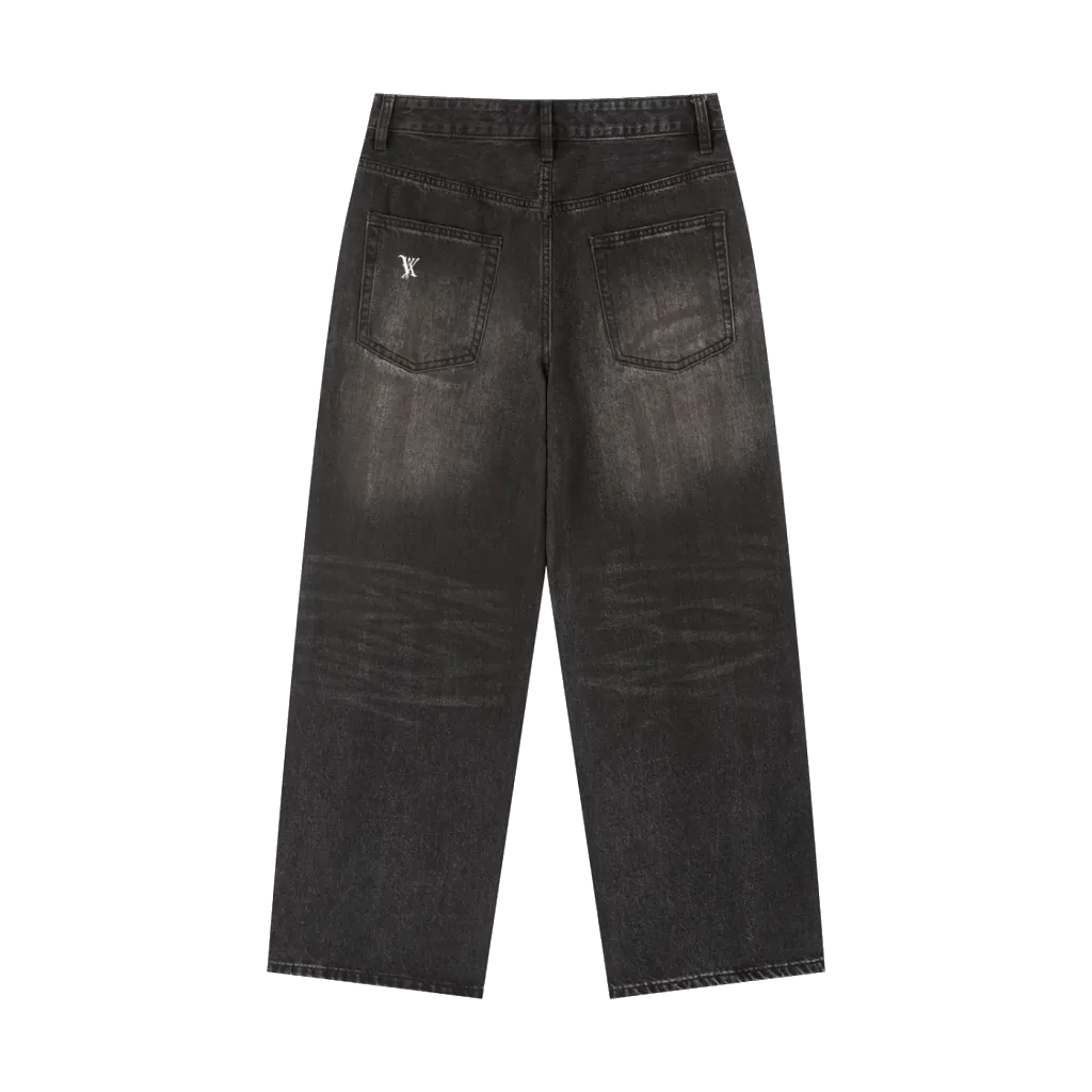 Vintage Wash Heavyweight Denim Jeans