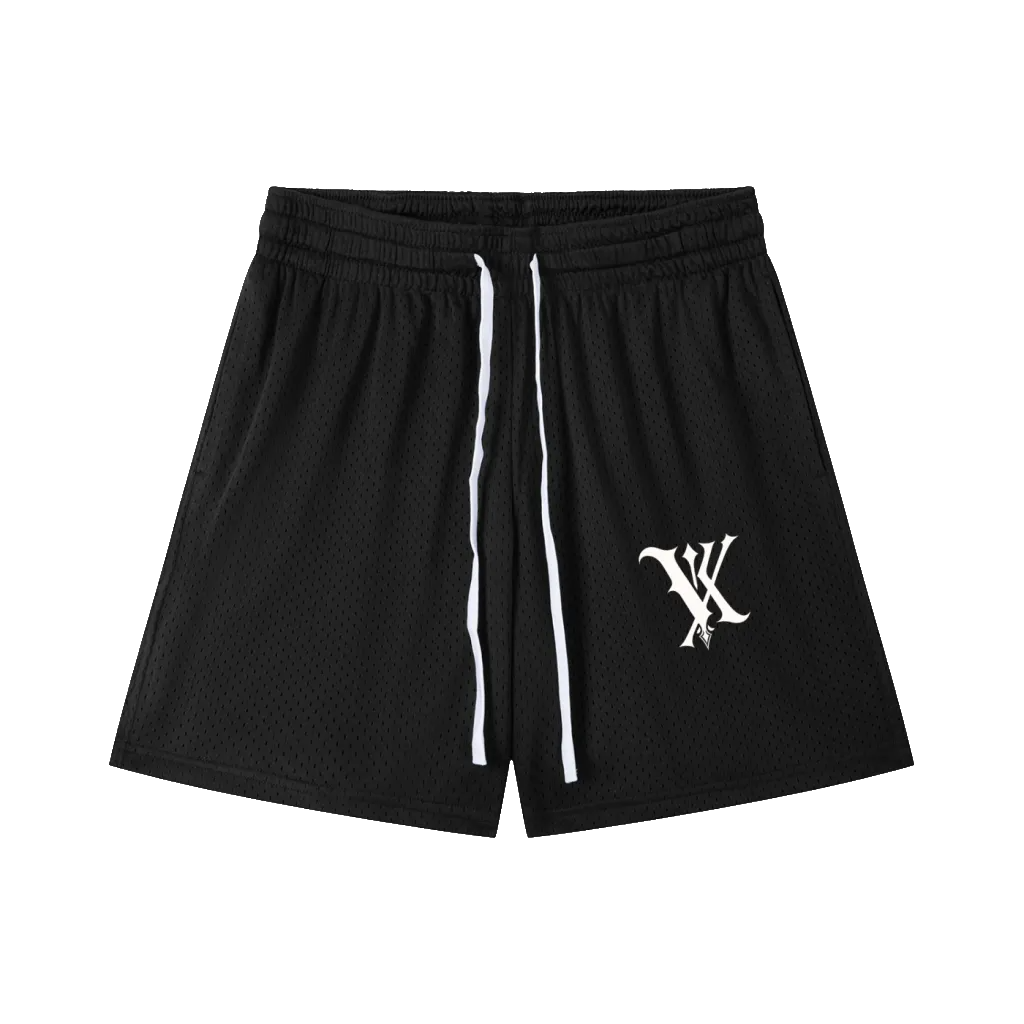 Mesh Drawstring Shorts