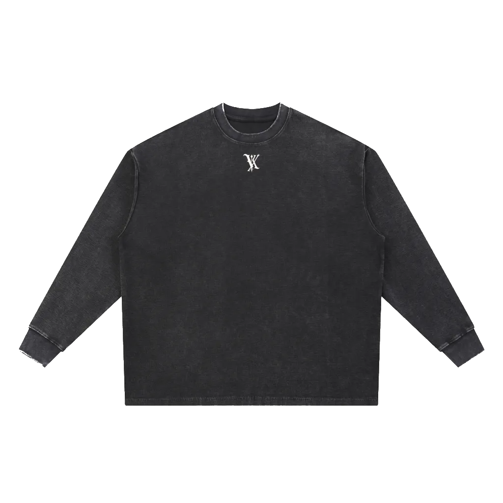 Mineral Wash Waffle Oversized T-Shirt