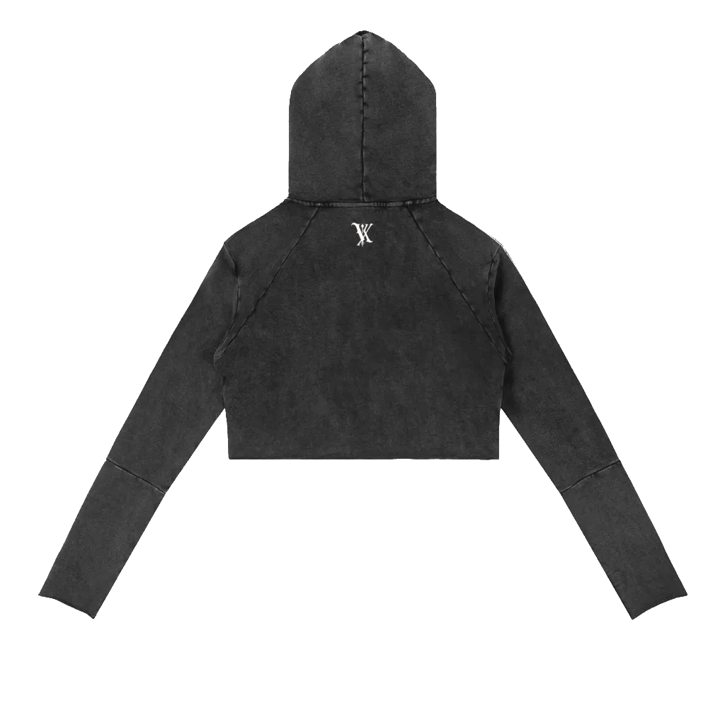 Vintage Washed Raw Edge Hoodie