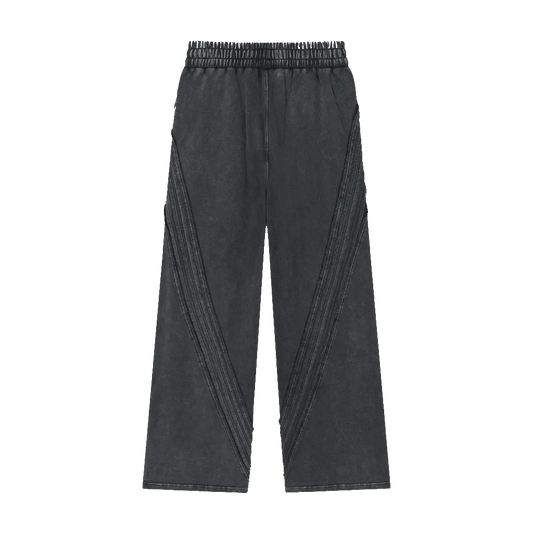 Snow Washed Tape Raw Edge Sweatpants